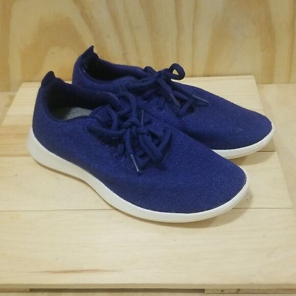 ALLBIRDS Wool Runners Women's Size 8 Dark Royal Blue Athletic Running Shoes - Picture 1 of 7
